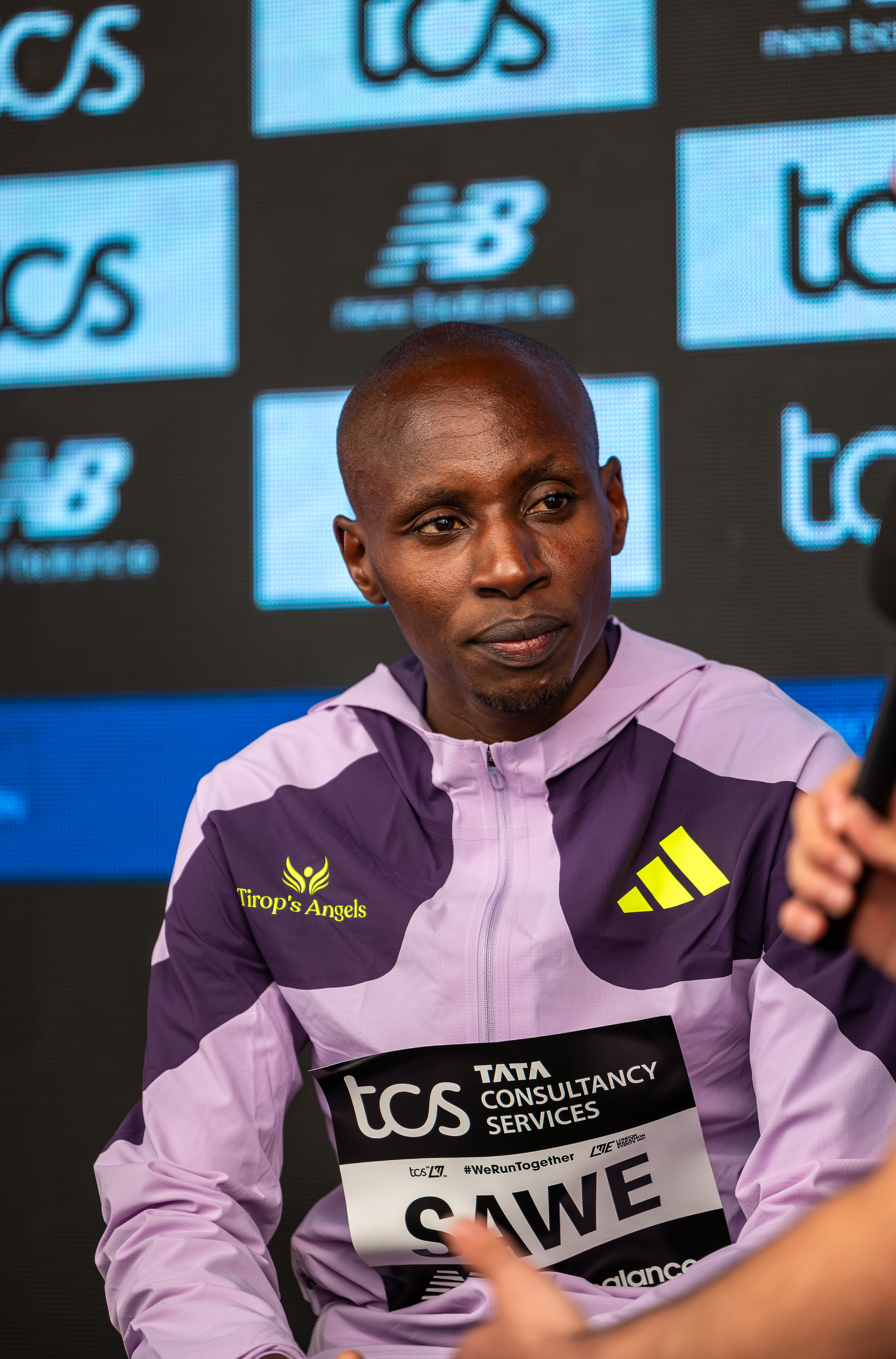 Sabastian Sawe at TCS London Marathon 2026 press conference